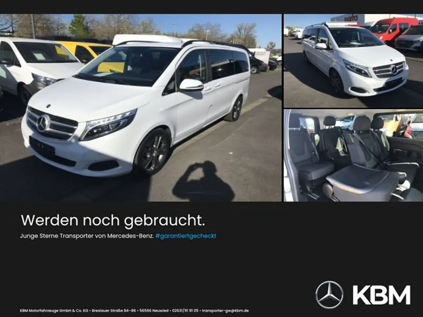 Mercedes-Benz V 250 V 250 d ED Lang Klima*Navi*Kamera*Standhzg.*LED Blanc - 1