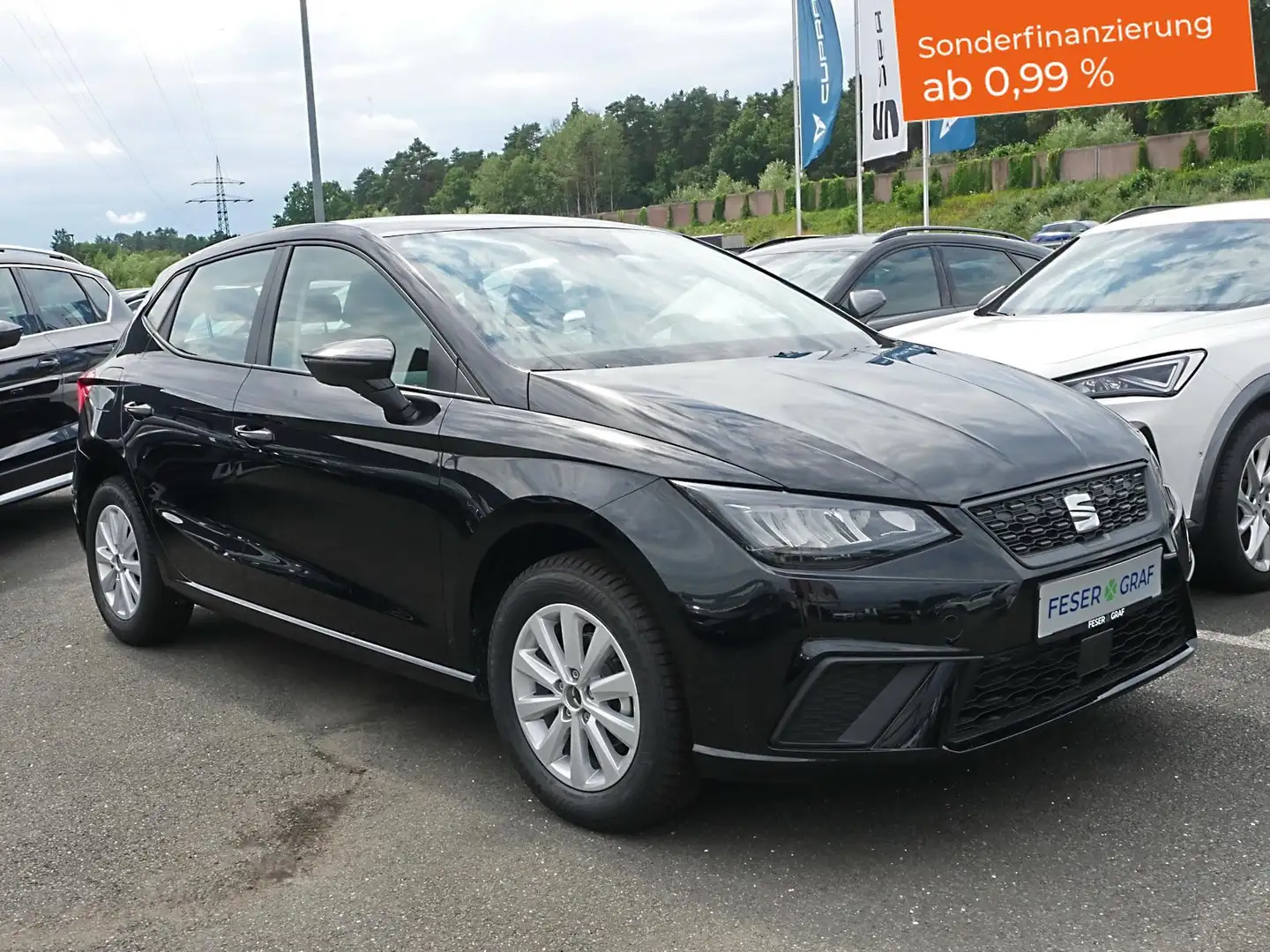 SEAT Ibiza Style PRO 1.0TSI-LED,ACC,SHZ,KESSY,VIRTUAL Schwarz - 2