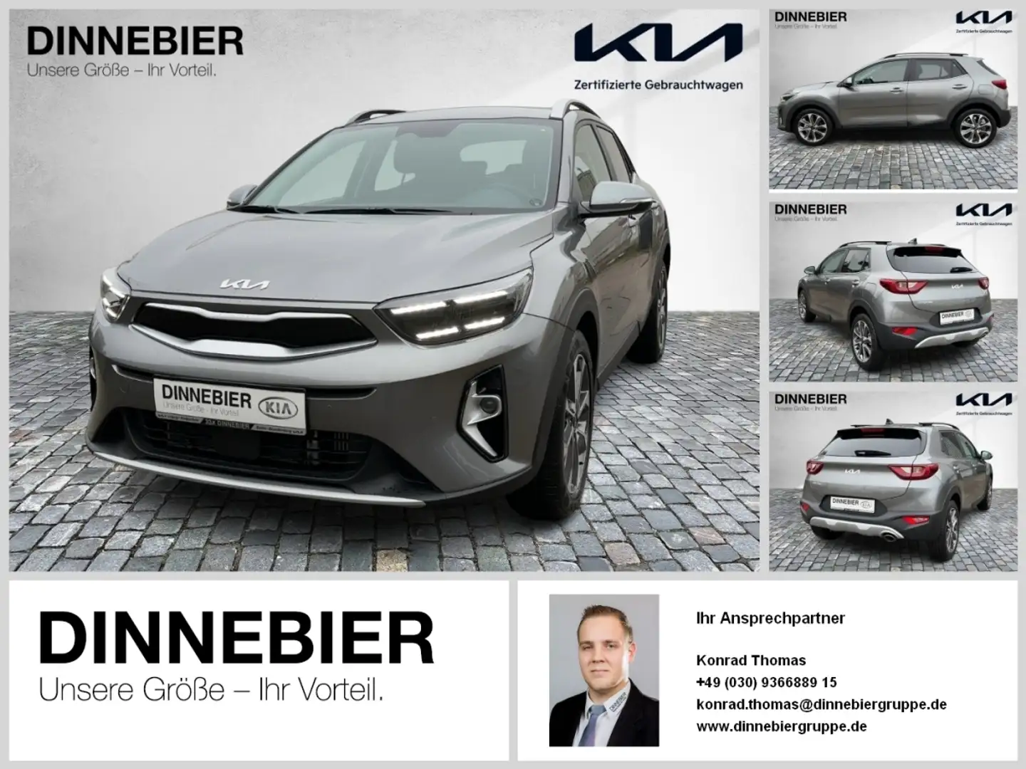Kia Stonic Platinum LED+Kamera+Navigation+SHZ Grau - 1