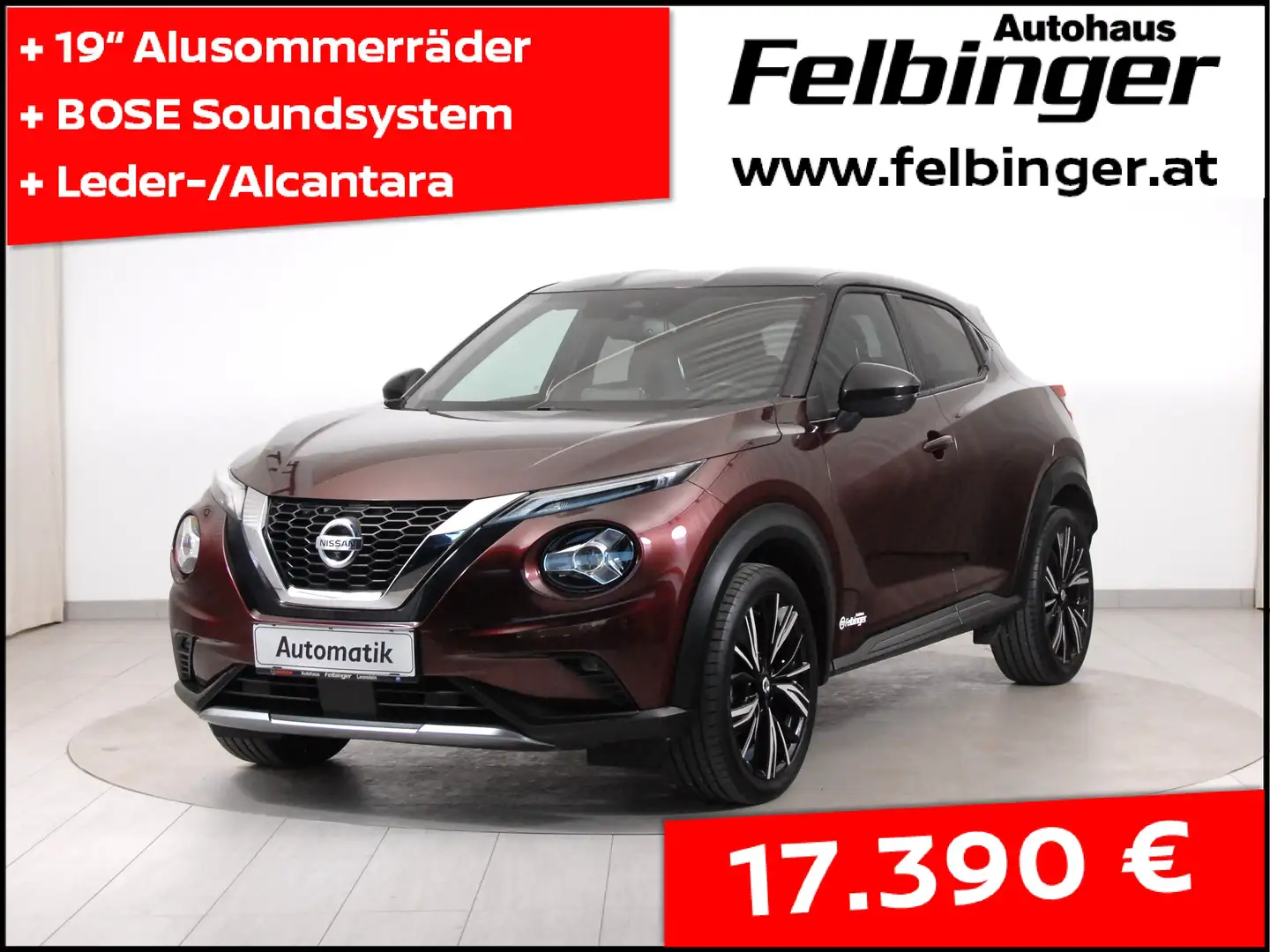 Nissan Juke N-Design 1.0 DIG-T Autom. *Bose, Voll-LED, Leder* Rot - 1