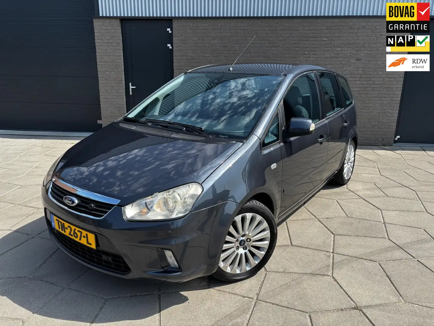 Ford C-Max 1.8-16V Trend Flexifuel|MPV hoge instap |trekhaak Gris - 1
