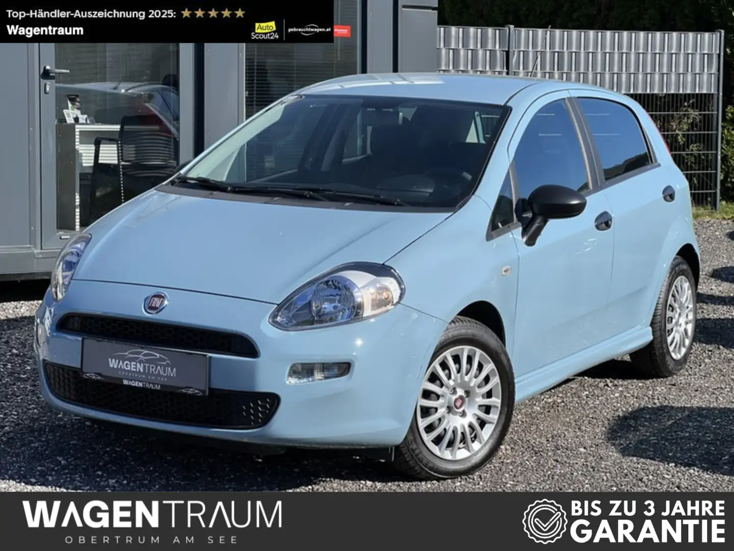 Fiat Punto 1,2 Easy - KLIMA - 8 FACH BEREIFT - 1.BESITZ Blau - 1