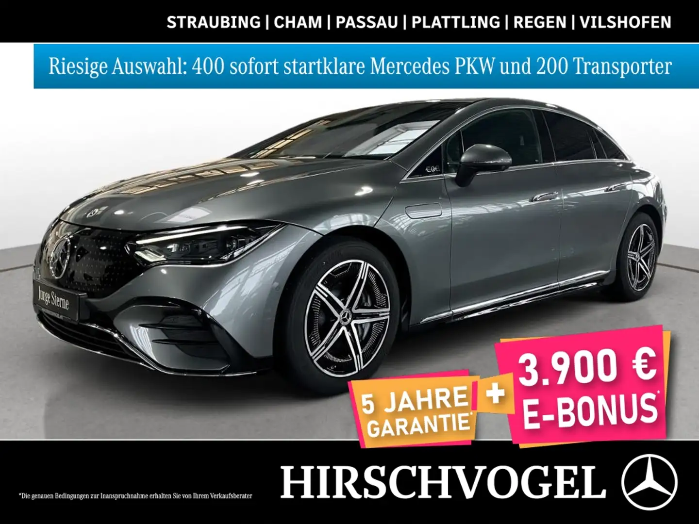 Mercedes-Benz EQE 500 4M AMG-Line/Electric Art+Hyperscreen+AHK Gri - 1