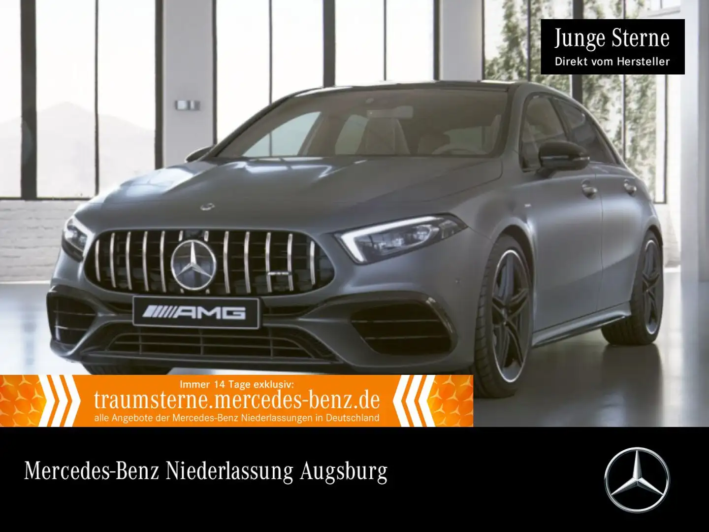 Mercedes-Benz A 45 AMG A 45 4M Kompakt PANO+360°+MULTIBEAM+BURMESTER+19" Grau - 1