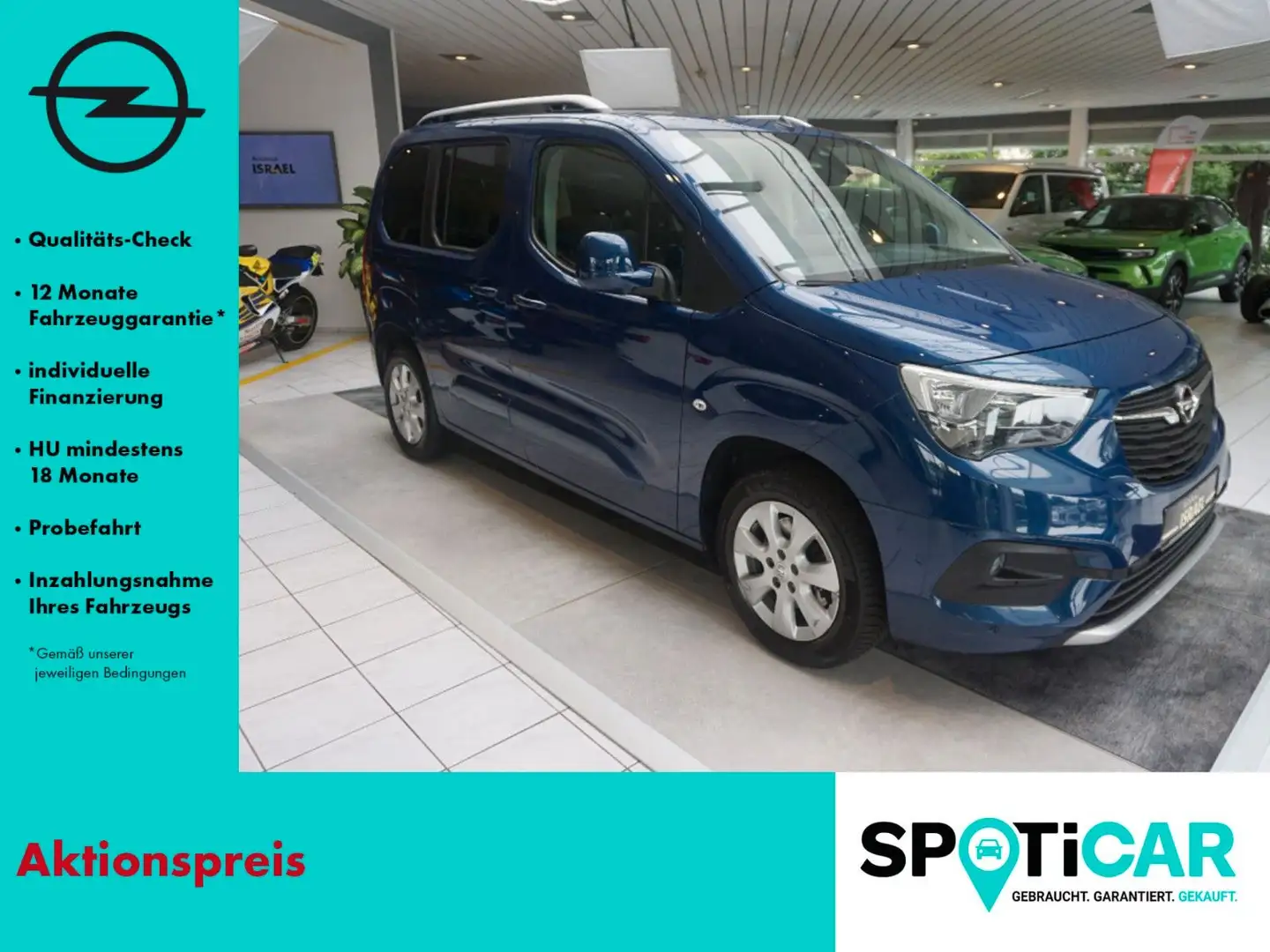 Opel Combo Life Innovation AUTOMATIK, NAVI, AHZV, PDC Bleu - 1