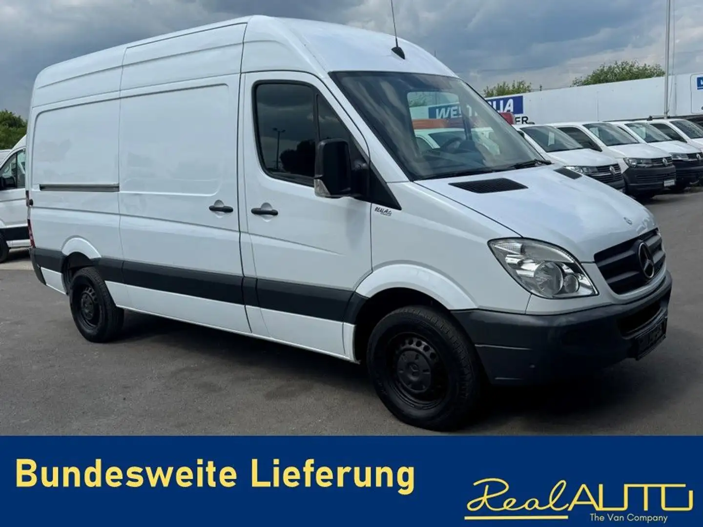 Mercedes-Benz Sprinter Kasten 213CDi MR L2H2 PDC vo u. hi Blanc - 1