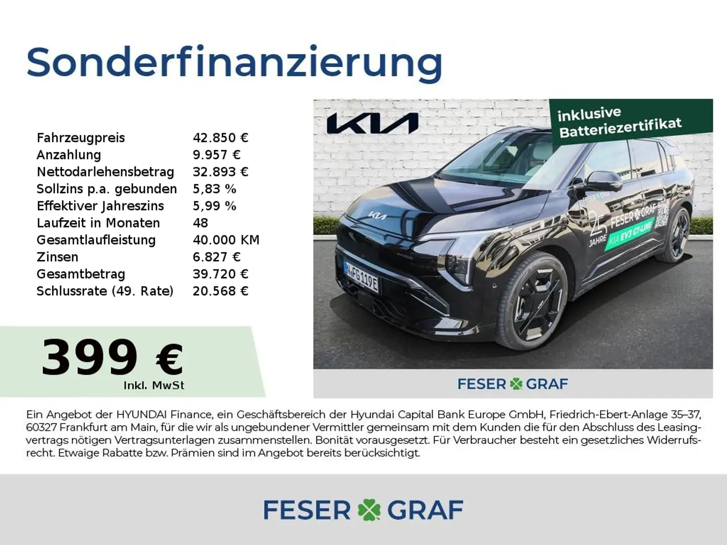 Kia EV3 81.4 kWh Long Range GT-Line Panorama Sound Zwart - 1