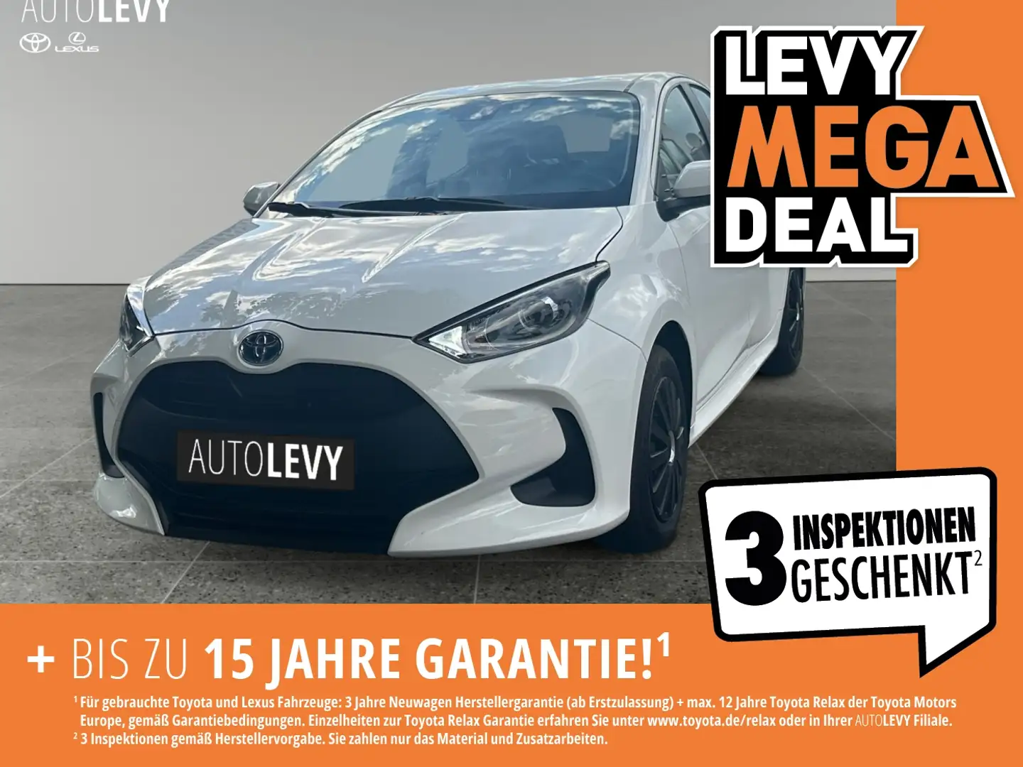Toyota Yaris 1.5 Business Edition ACC AUT Fernlichtass. Blanc - 1