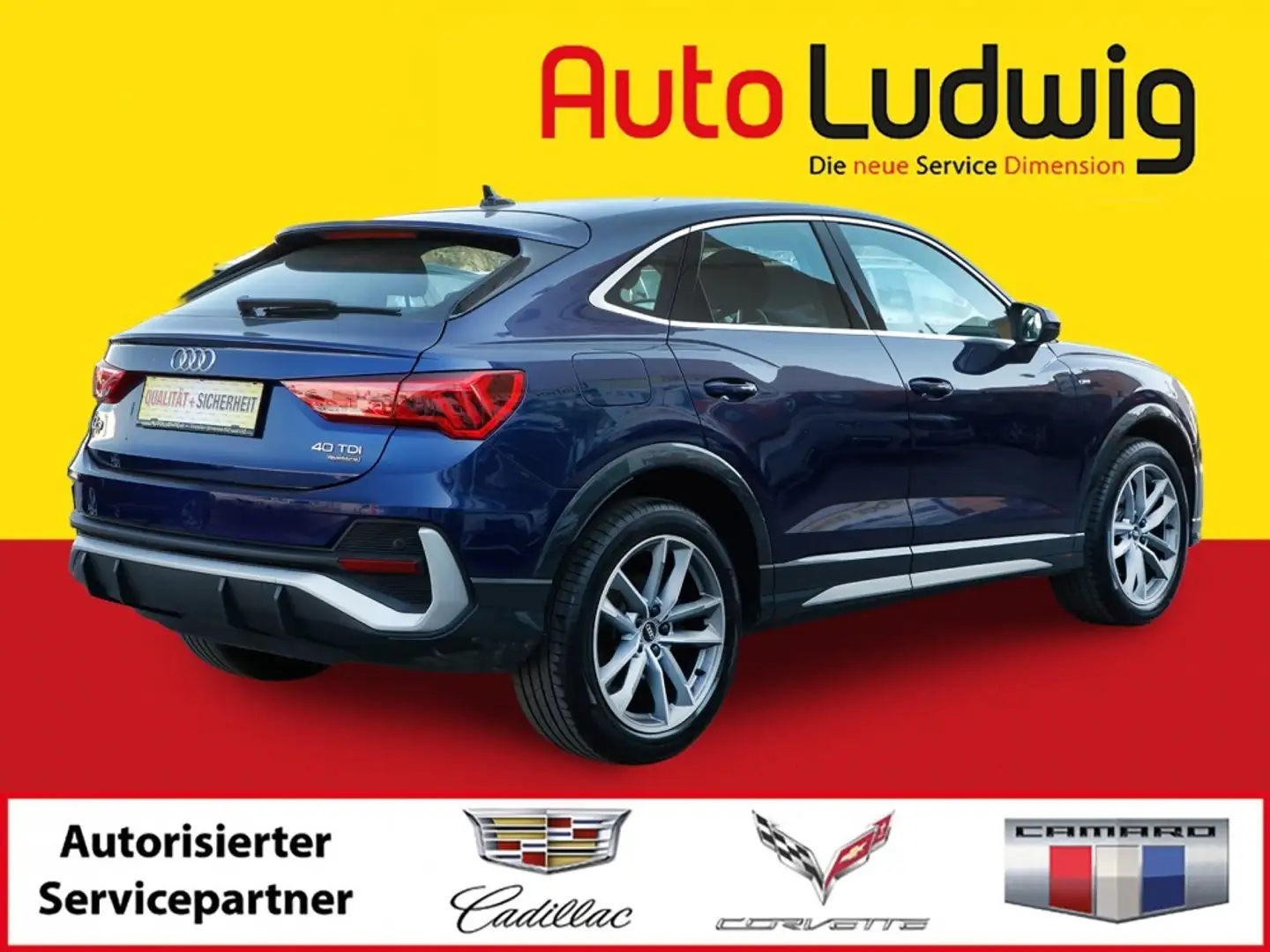 Audi Q3 40TDI quattro S-line S-tronic*VIRTUAL*NAVI*LED*... Blau - 2