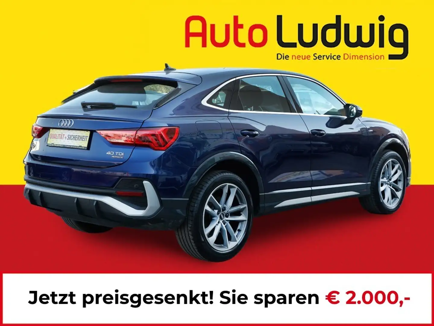 Audi Q3 40TDI quattro S-line S-tronic*VIRTUAL*NAVI*LED*... Blau - 2