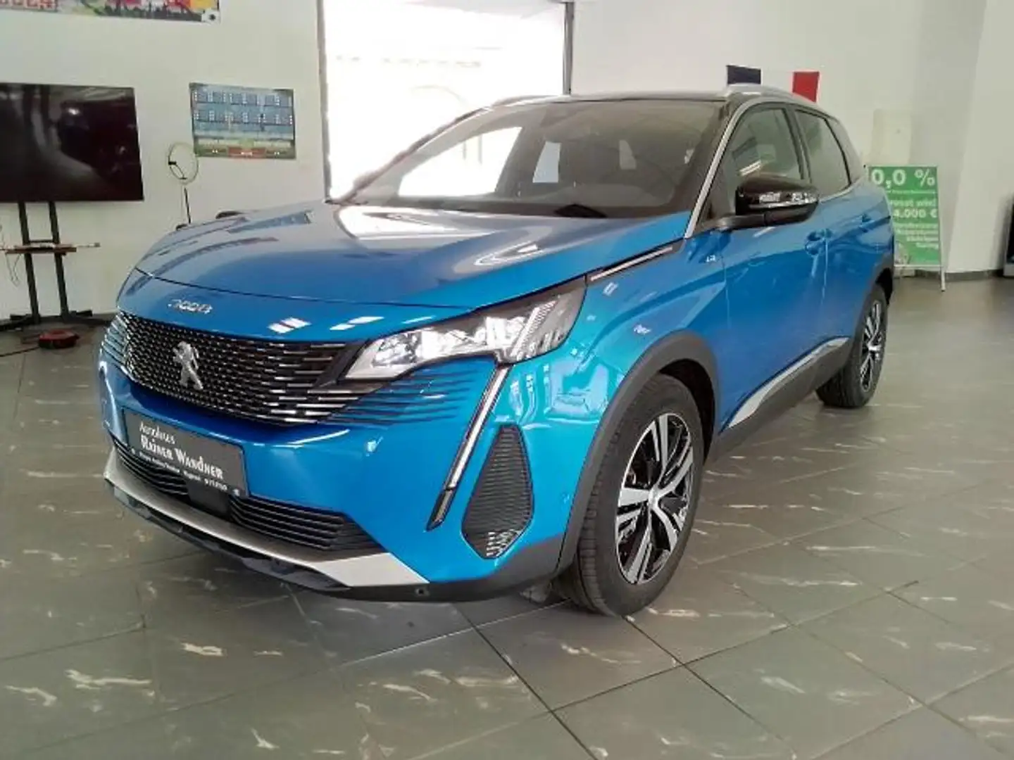 Peugeot 3008 BlueHDi 130 Automatik, AHK,Cam,SHZ GT-Line Bleu - 2
