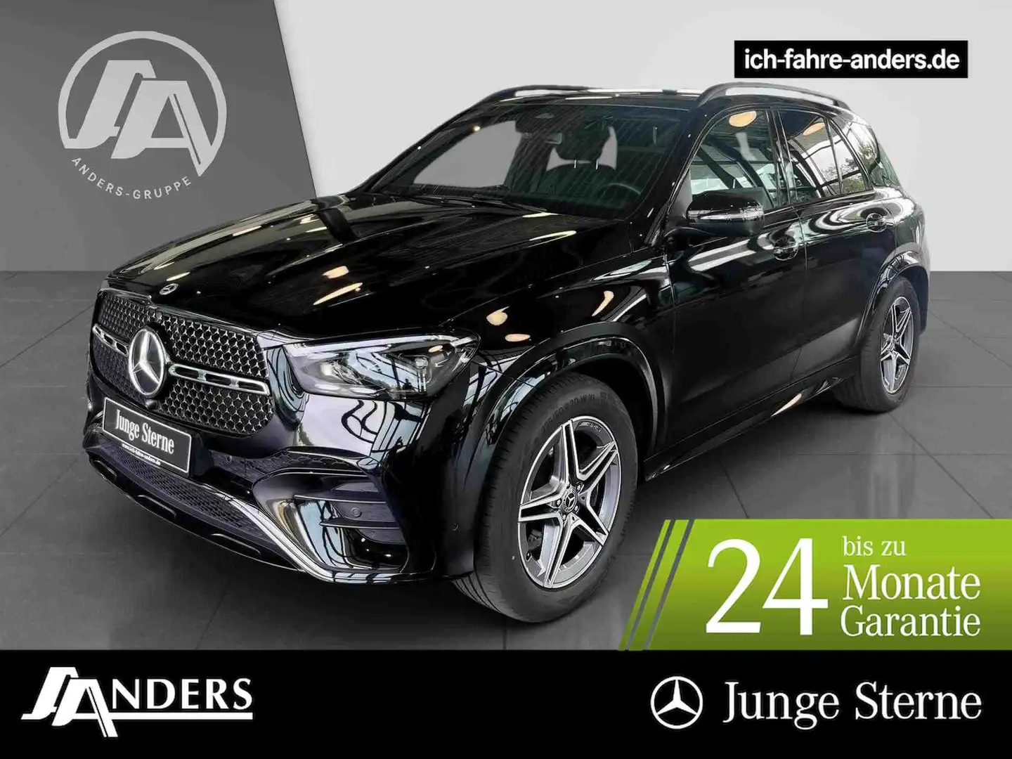Mercedes-Benz GLE 450 d 4M AMG+Pano+Distr+Burm+AIR+AHK+360+Key Schwarz - 1