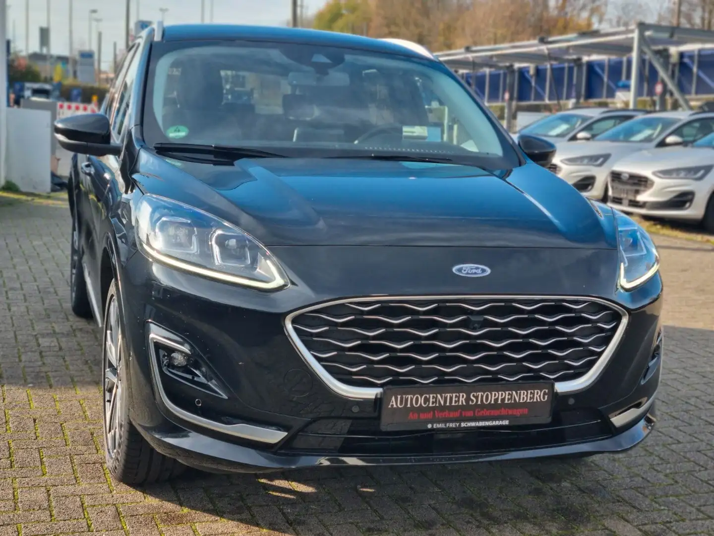 Ford Kuga Hybrid FHEV Vignale/Kamera/Leder/AHK/Navi Noir - 1