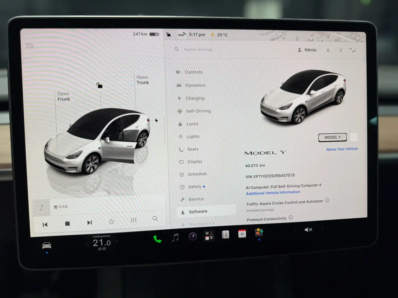 Tesla Model Y HARDWARE 4 RWD HIGHWAY AUTOPILOT, миниатюра 20