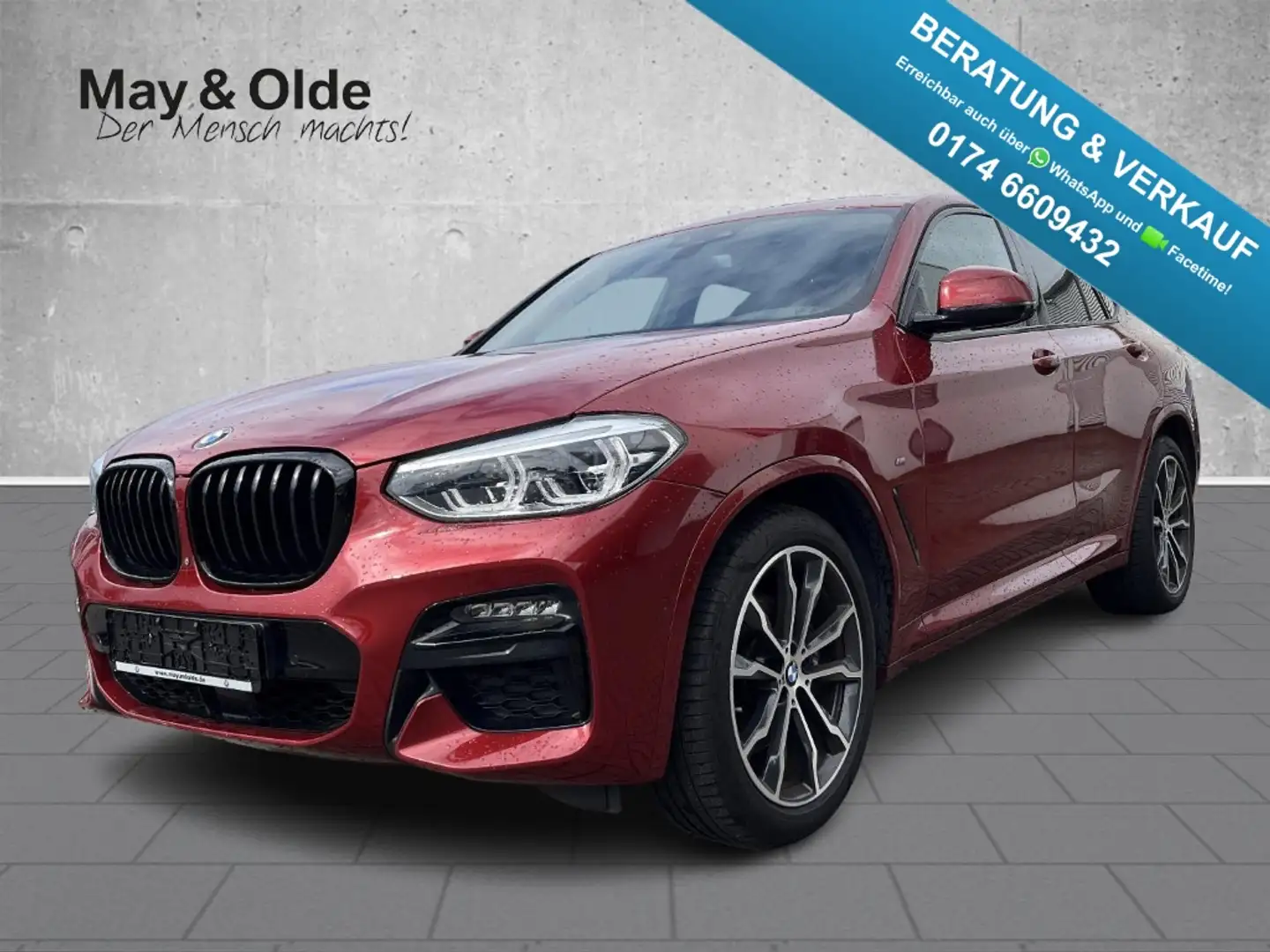 BMW X4 d xDrive LED Navi ACC Pano H/K HuD Leder Rot - 1