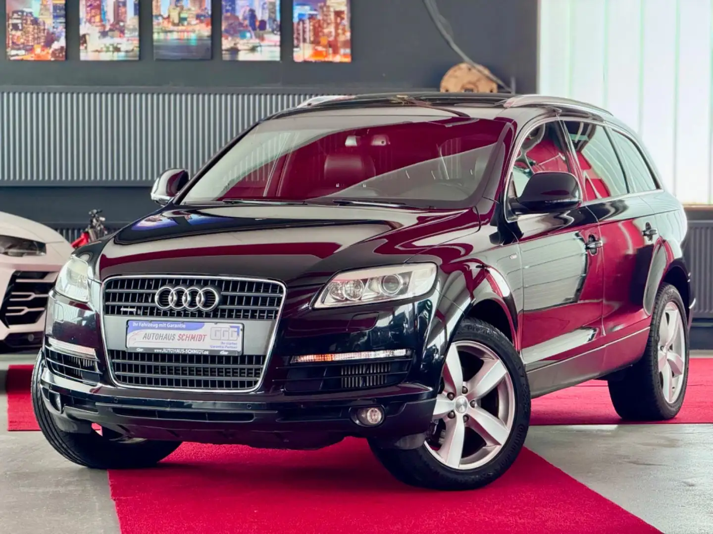 Audi Q7 4.2 V8TDI S line Pano AHK 7 Sitze Luft MMi Noir - 1