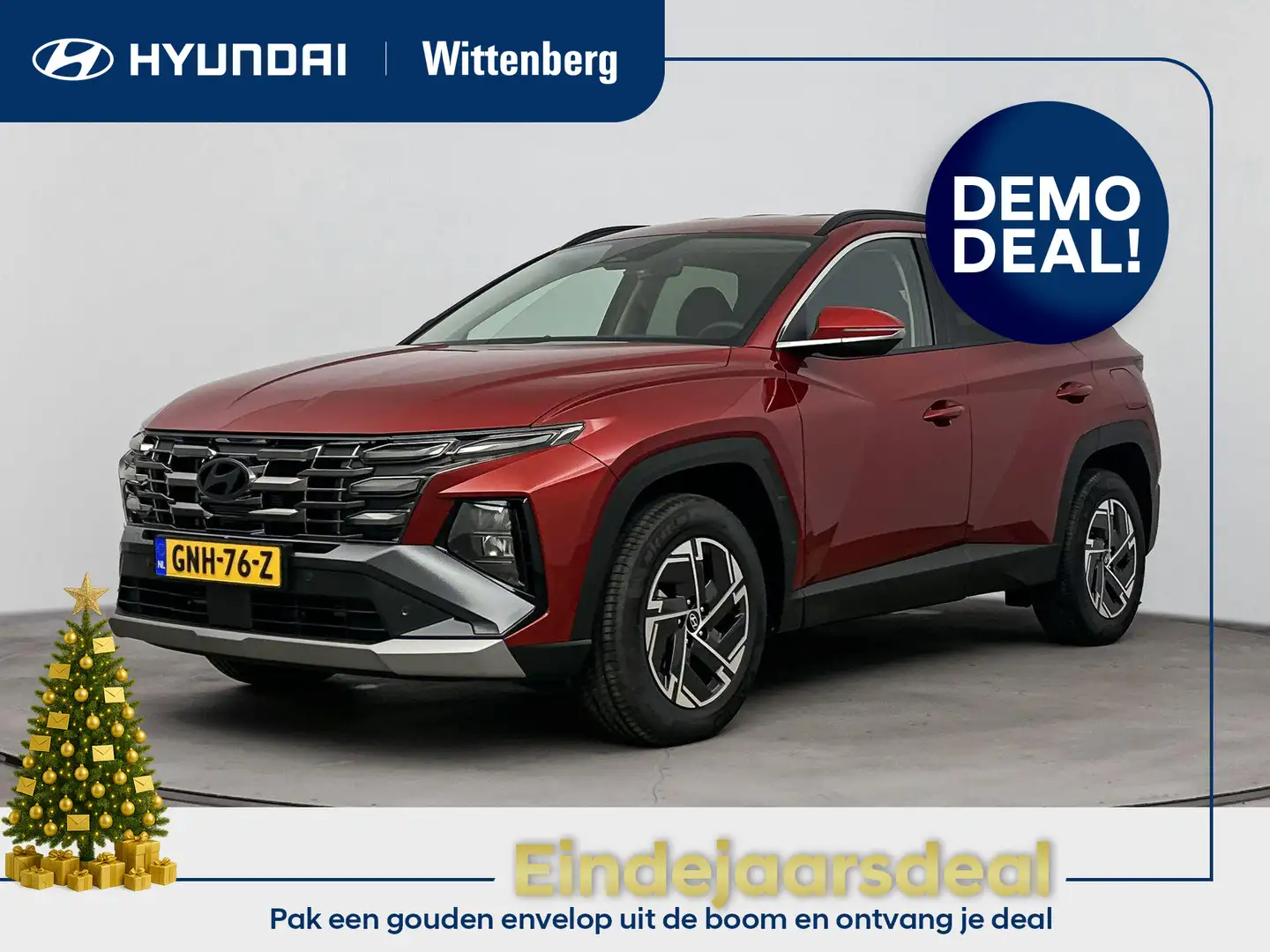 Hyundai TUCSON 1.6 T-GDI HEV Comfort Smart | Nieuw model! | Navig Rood - 1