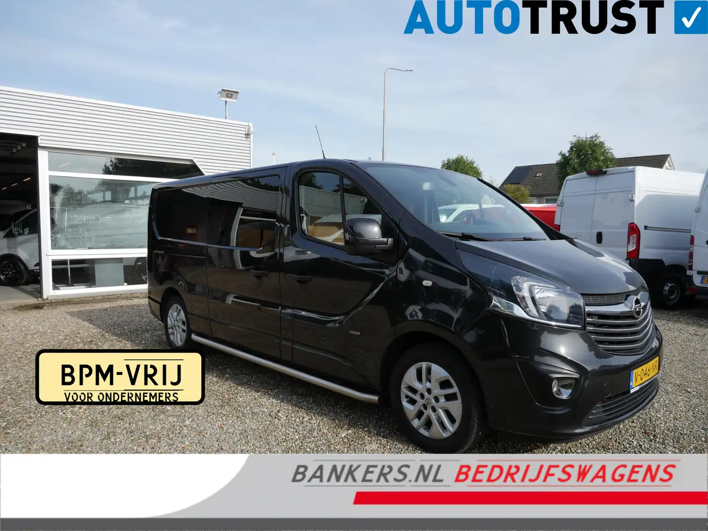 Opel Vivaro 1.6 CDTI 125PK, L2H1, Dubbel cabine, Airco Zwart - 1