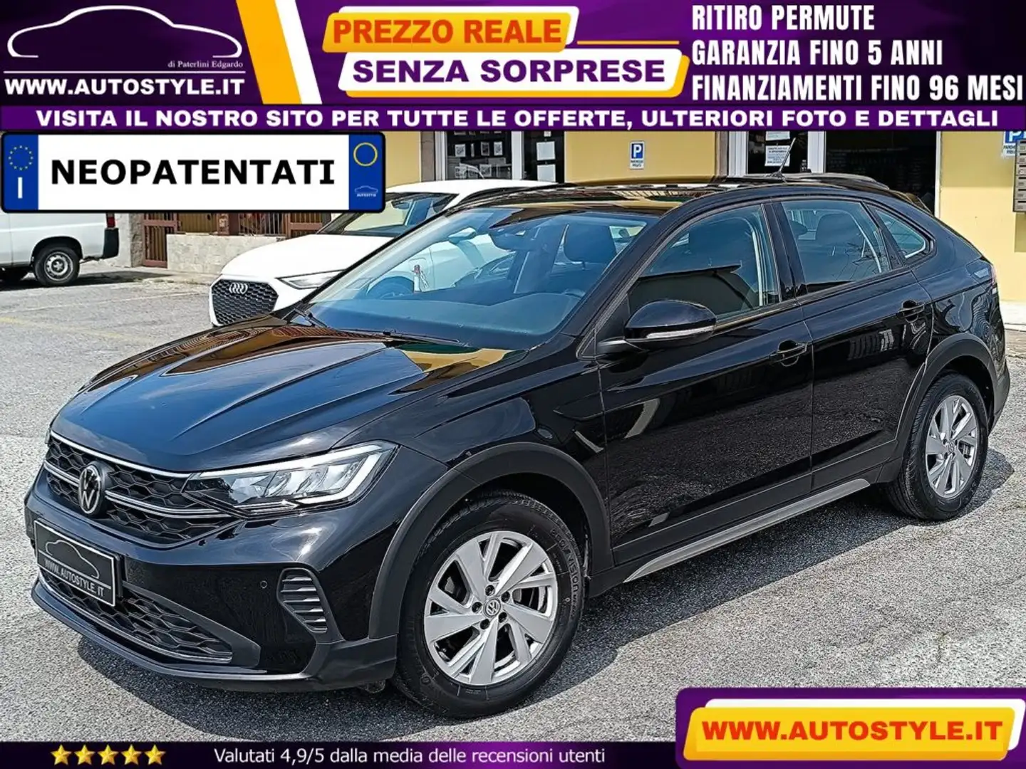 Volkswagen Taigo 1.0 TSI 95 CV Life *NEOPATENTATI* Nero - 1