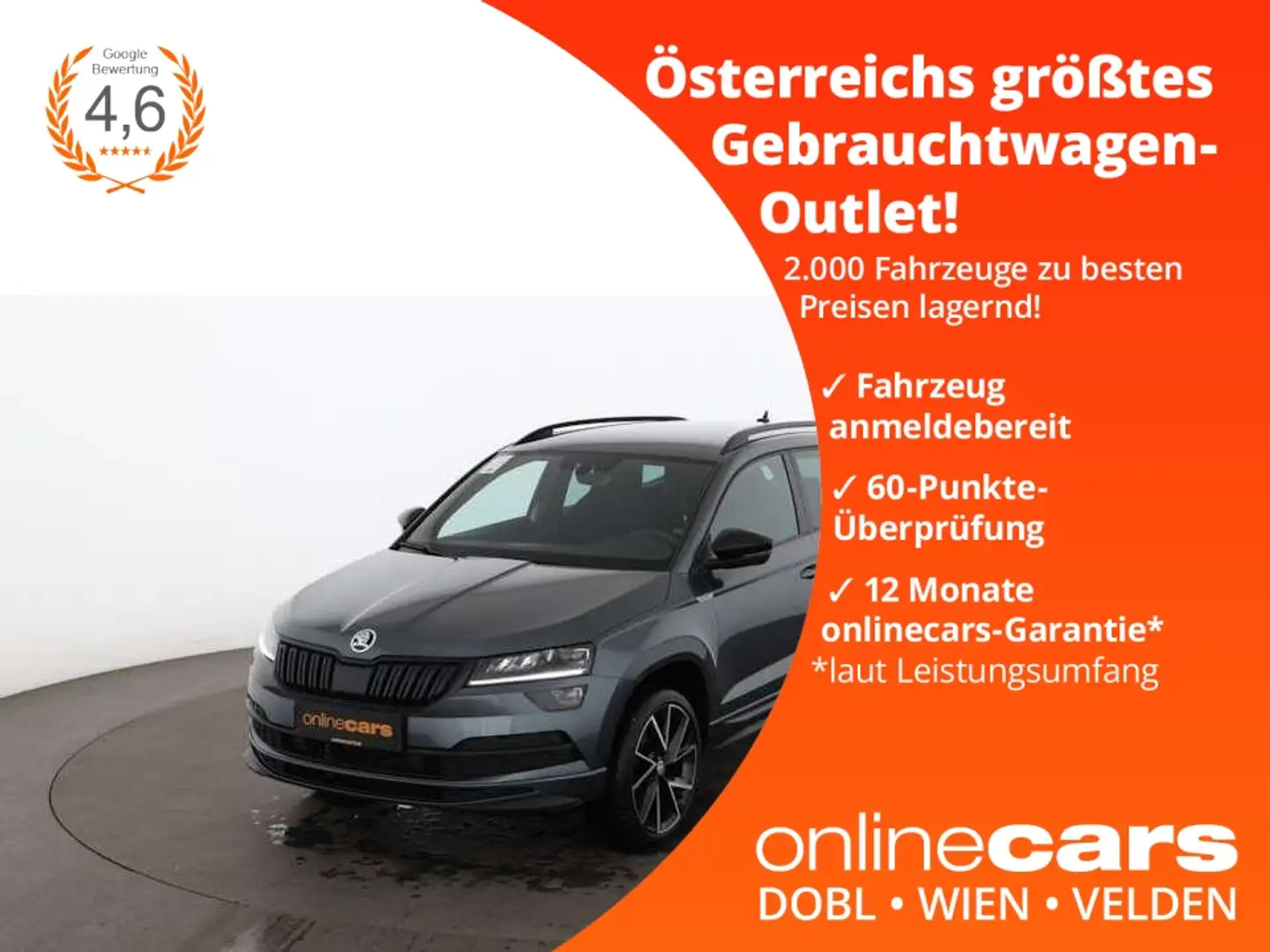 Skoda Karoq 1.5 TSI ACT Sportline Aut LED STANDHZG TEMP Grau - 1