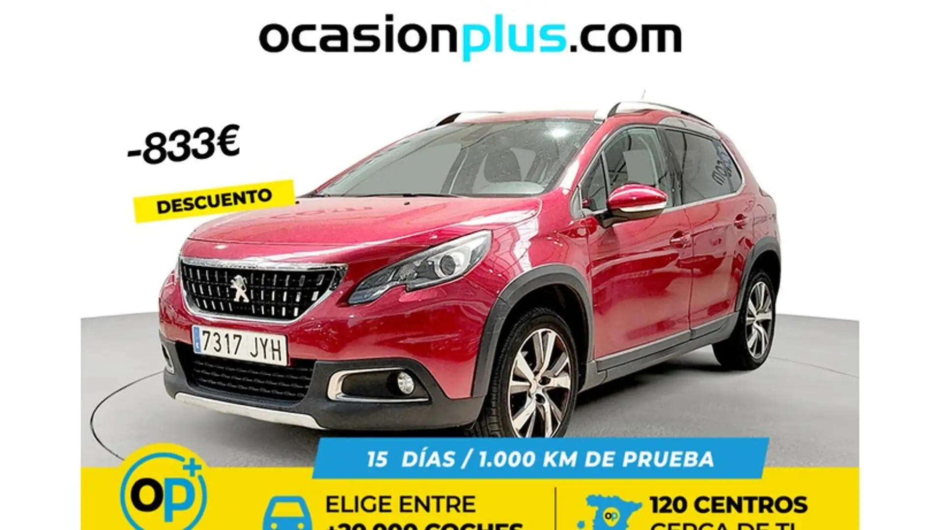 Peugeot 2008 1.6 BlueHDI S&S Allure 120 Rot - 1