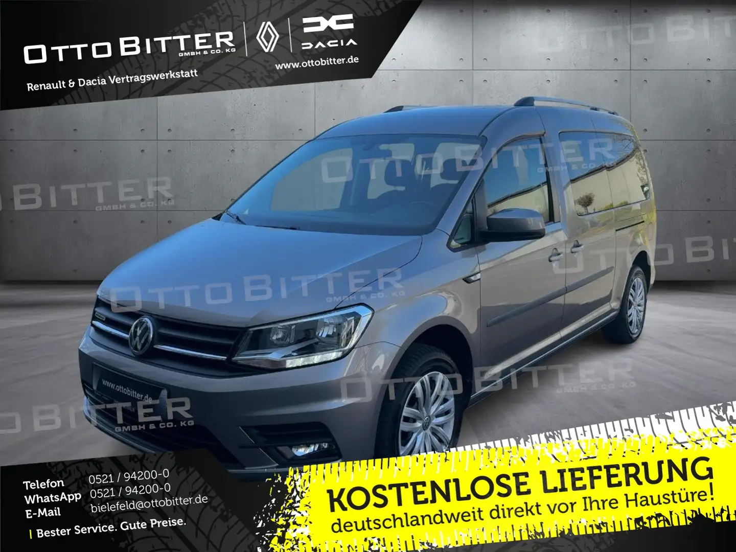 Volkswagen Caddy 1.4 TGI Trendline 7-Sitzer  CNG ERDGAS Beżowy - 1