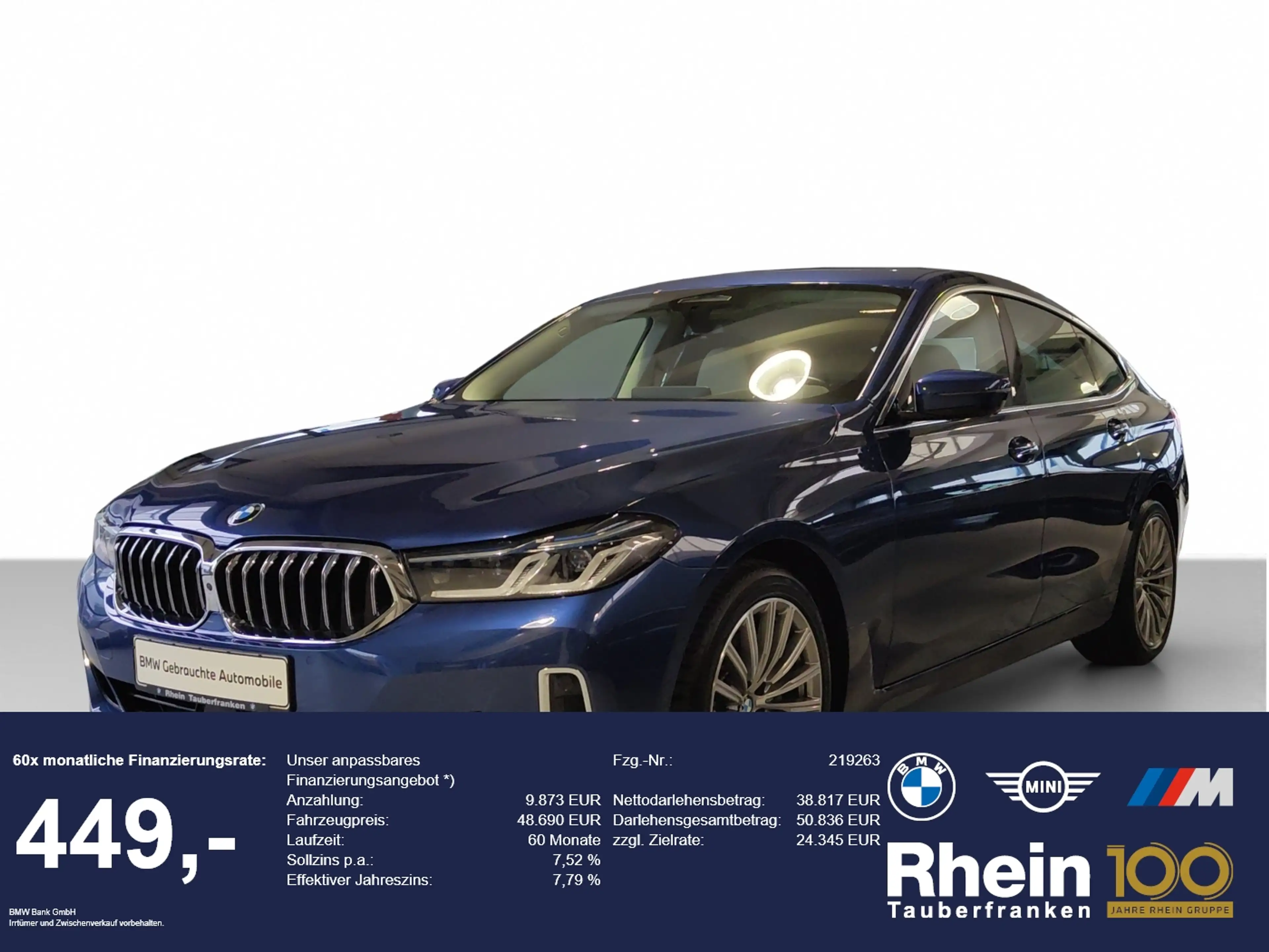 BMW 640 640i Gran Turismo Luxury LASER/INT/HUD/S-Lüft/hk