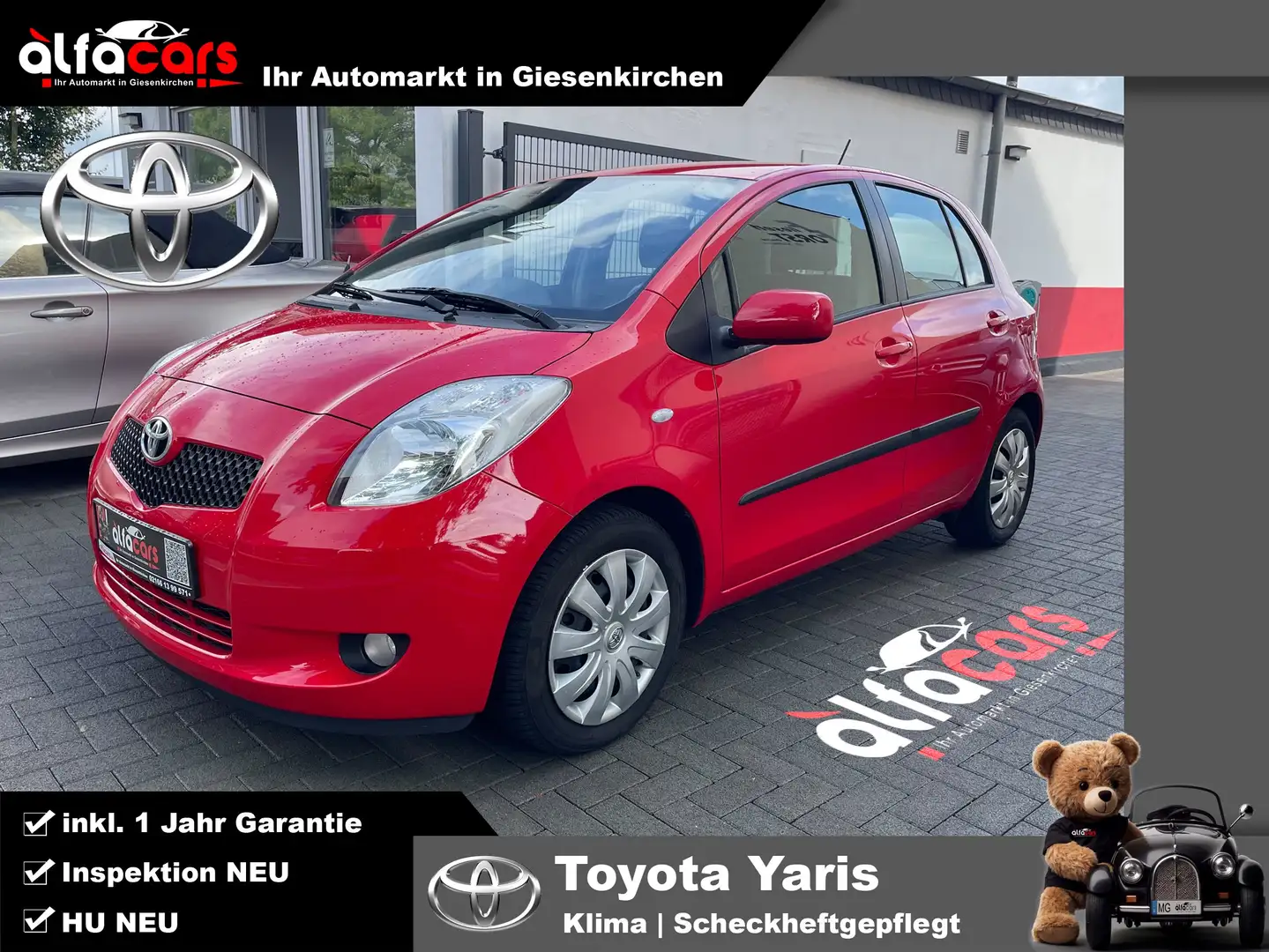 Toyota Yaris Travel | Klima | 2.Hand | HU Neu | Garantie Rot - 1