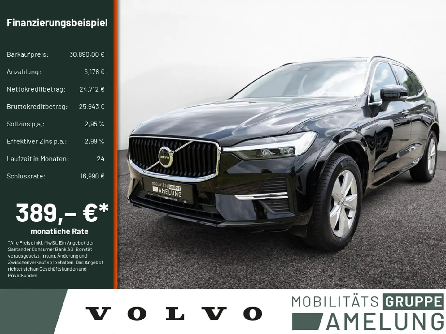 Volvo XC60 B4 Core aus 1.Hand NAVI W-LAN FACEL. LED Schwarz - 1