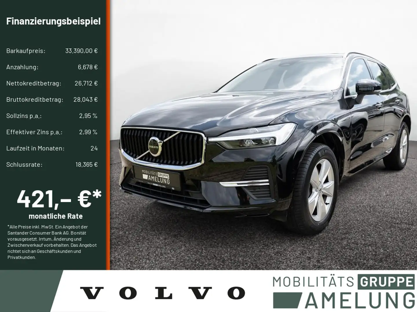Volvo XC60 B4 Core aus 1.Hand NAVI W-LAN FACEL. LED Schwarz - 1
