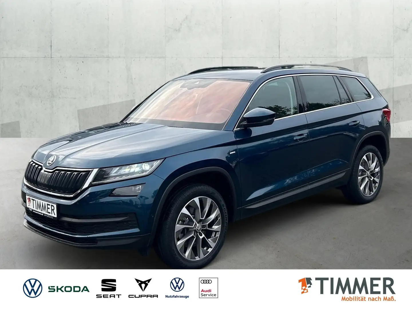 Skoda Kodiaq 2.0 TDI DSG 4x4 CLEVER *AHK *LED *360° *ACC *VIRT Blau - 1