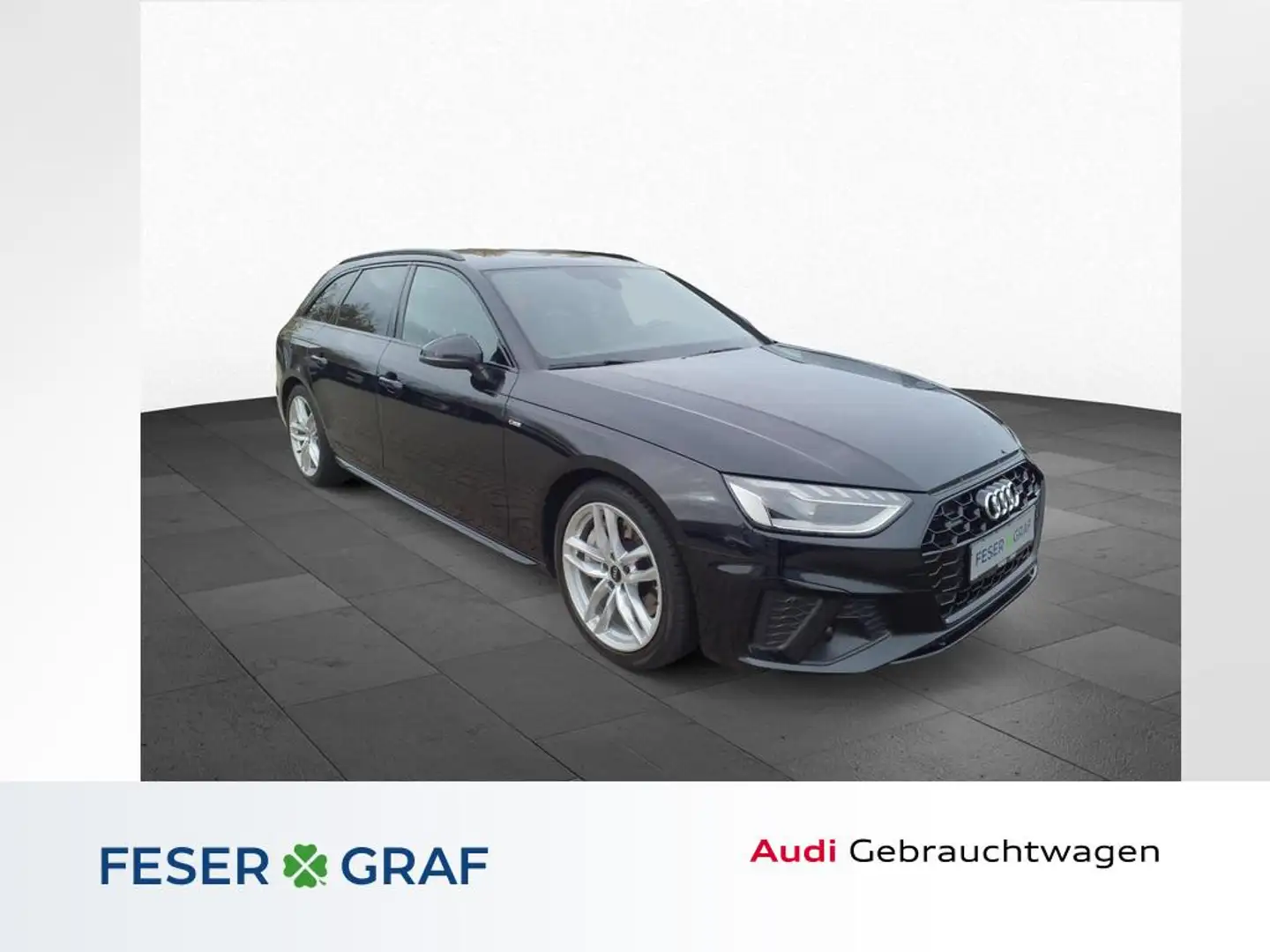 Audi A4 Avant 45TFSI qu./S line/LED/Navi+/AHK/Alcantara/AC Schwarz - 1