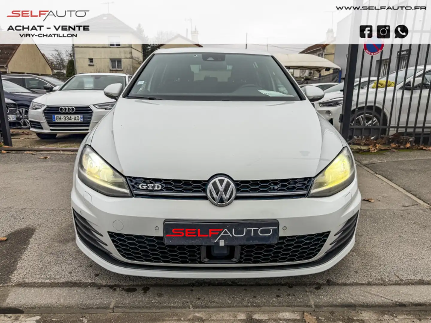 Volkswagen Golf 2.0 TDI 184CH BLUEMOTION TECHNOLOGY FAP GTD 5P Blanc - 2