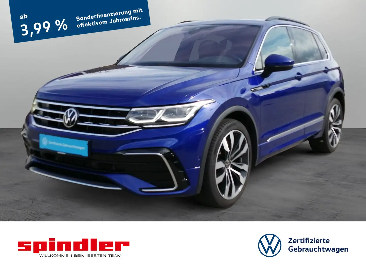 Volkswagen Tiguan R-Line 2.0TDI DSG Matrix ACC AHK Pano Vir Bleu - 1