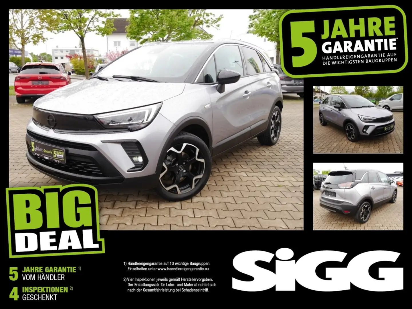 Opel Crossland 1.2 Turbo GS-LINE Panorama Kamera DAB+ Grau - 1