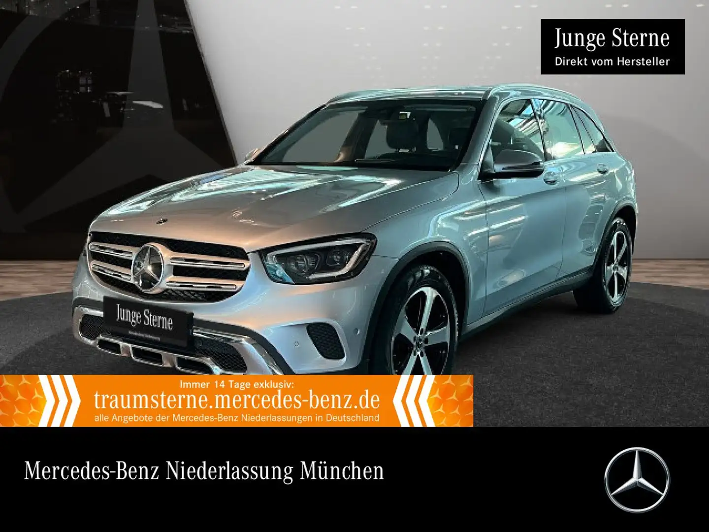 Mercedes-Benz GLC 220 d 4M MULTIBEAM+STHZG+KAMERA+KEYLESS+9G Silber - 1