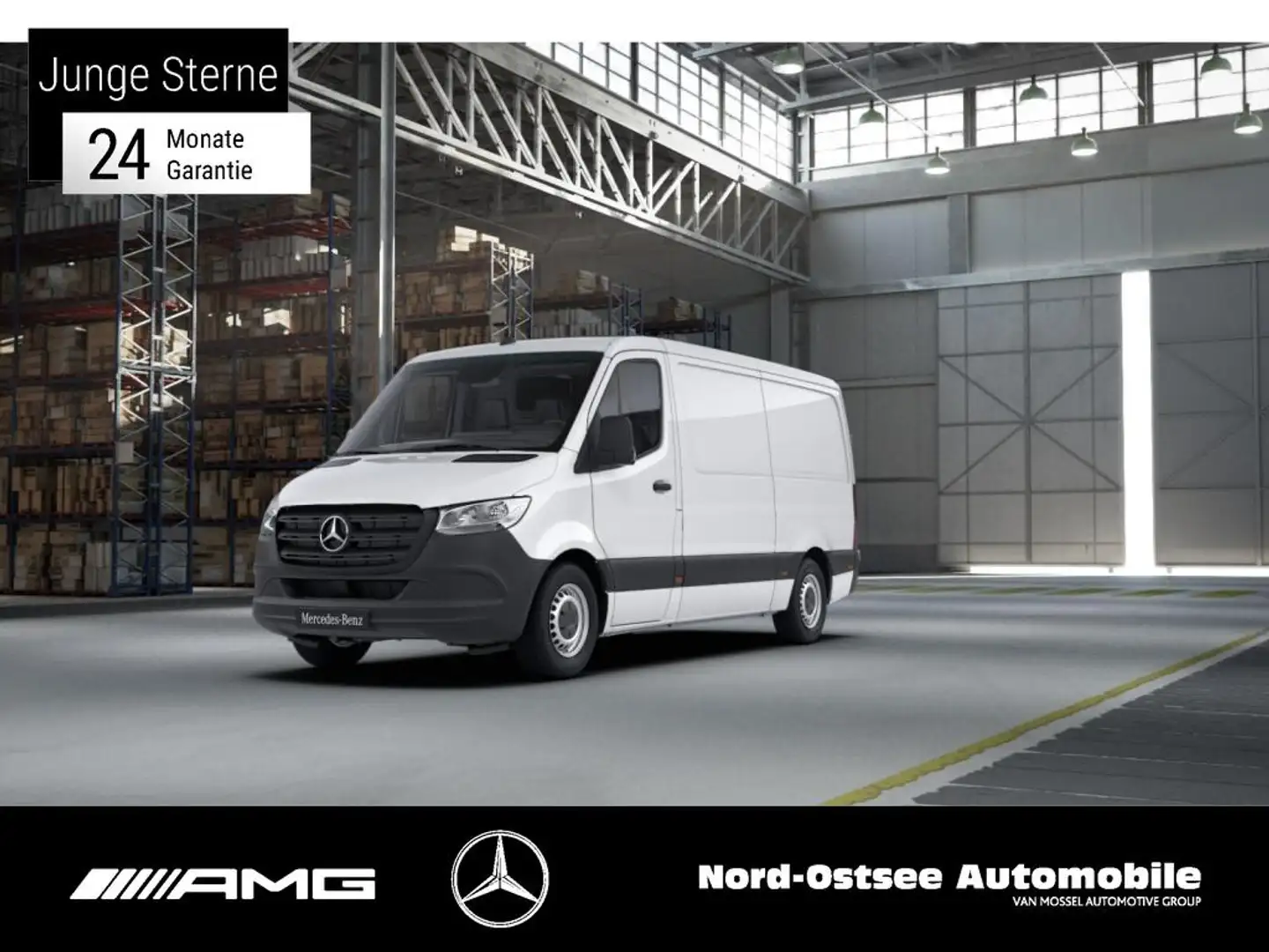 Mercedes-Benz Sprinter 316 L2H1 MBUX 10" KLIMA NAVI KAMERA AHK Wit - 1