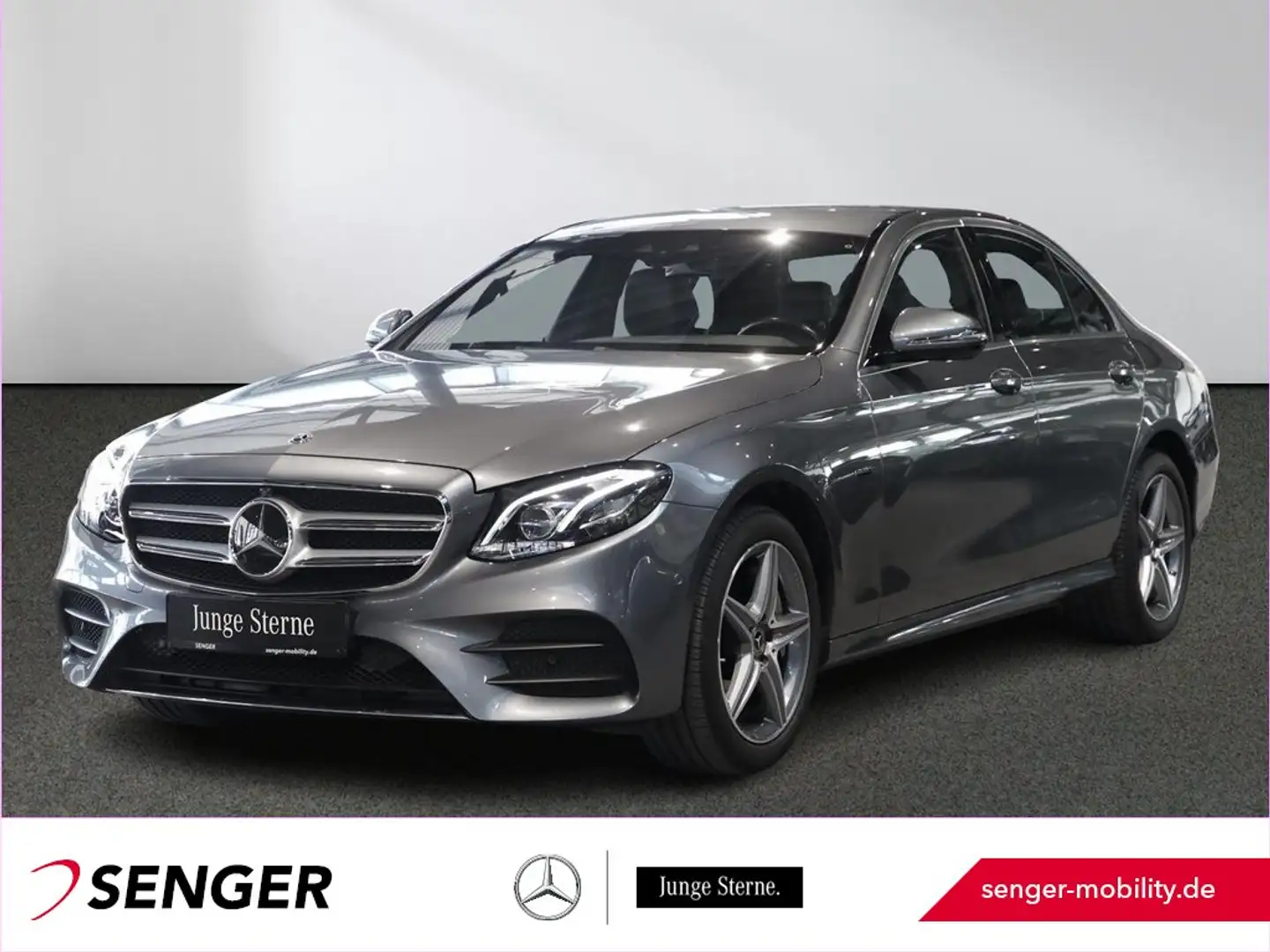 Mercedes-Benz E 300 e AMG Distronic Multibeam Comand 360°-K. Gris - 1