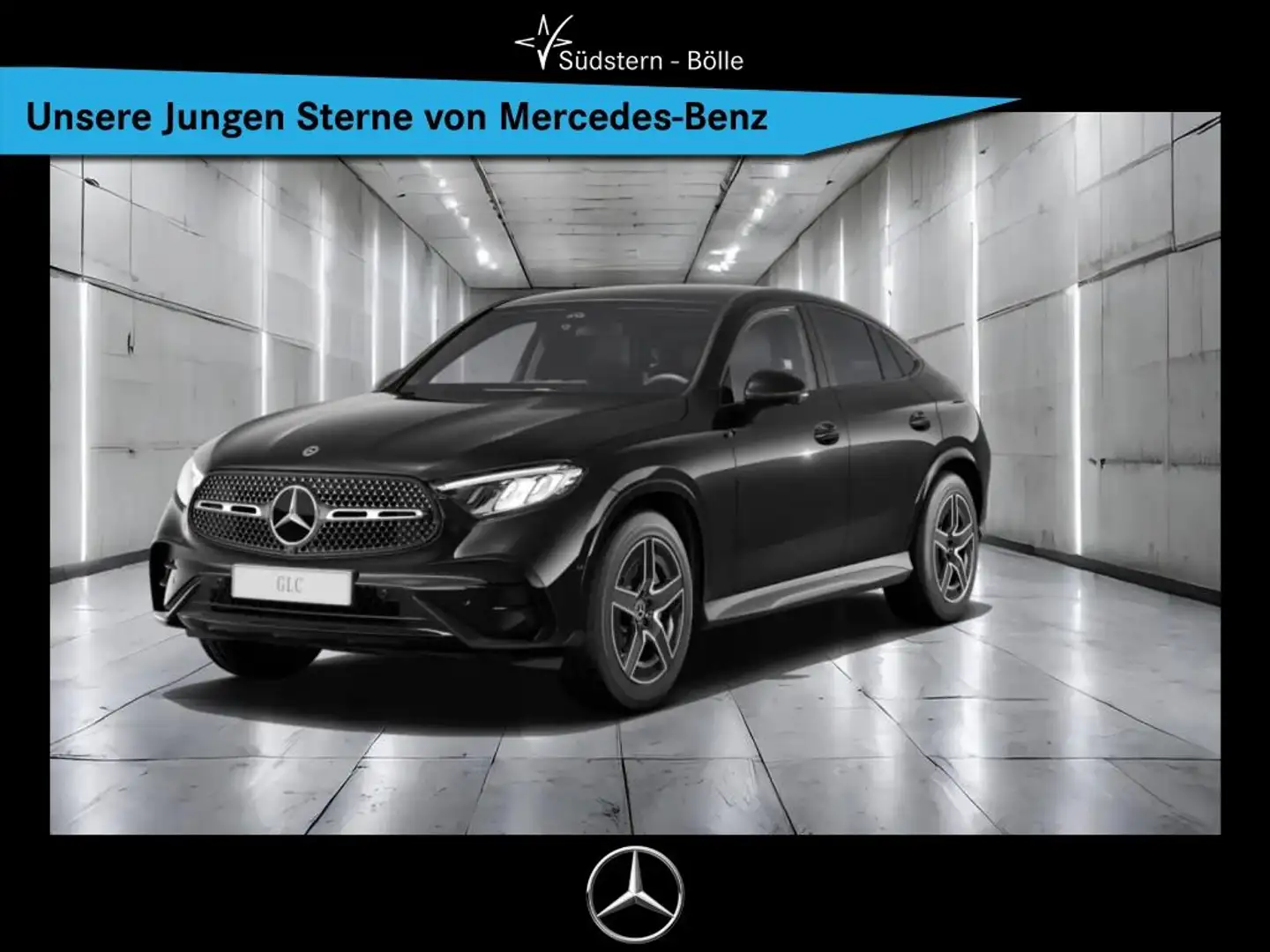 Mercedes-Benz GLC 200 4M Coupe +AMG+SHZ+NAVI+AMBIENTE+AHK+MBUX Noir - 1