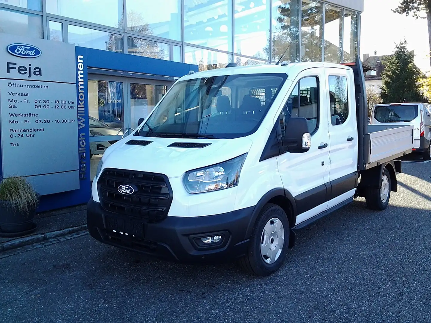 Ford Transit Pritsche DoKa 2,0 EcoBlue L2H1 350 Trend Weiß - 1