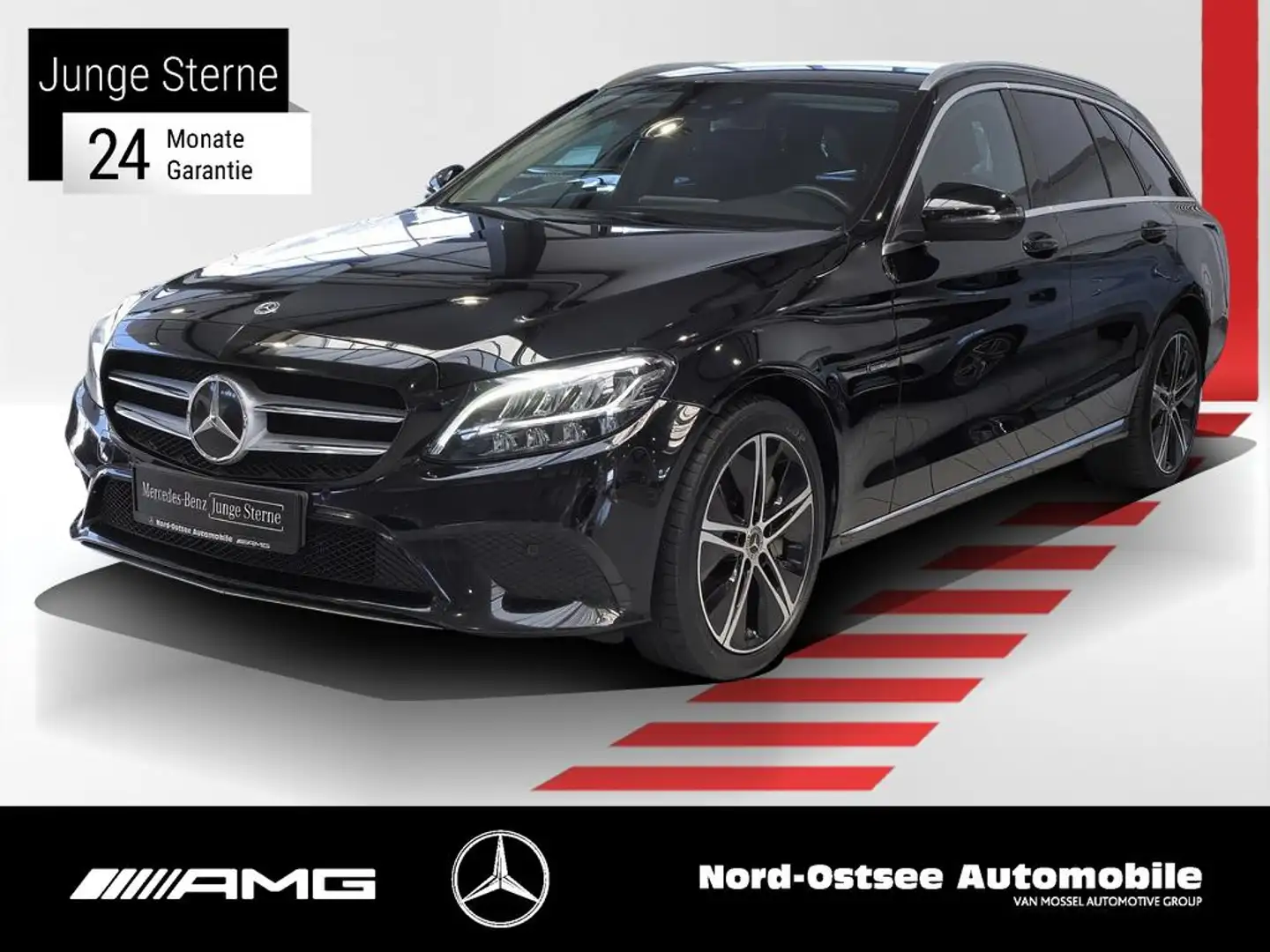 Mercedes-Benz C 300 de T Avantgarde Kam Distro LED Totwinkel. Noir - 1