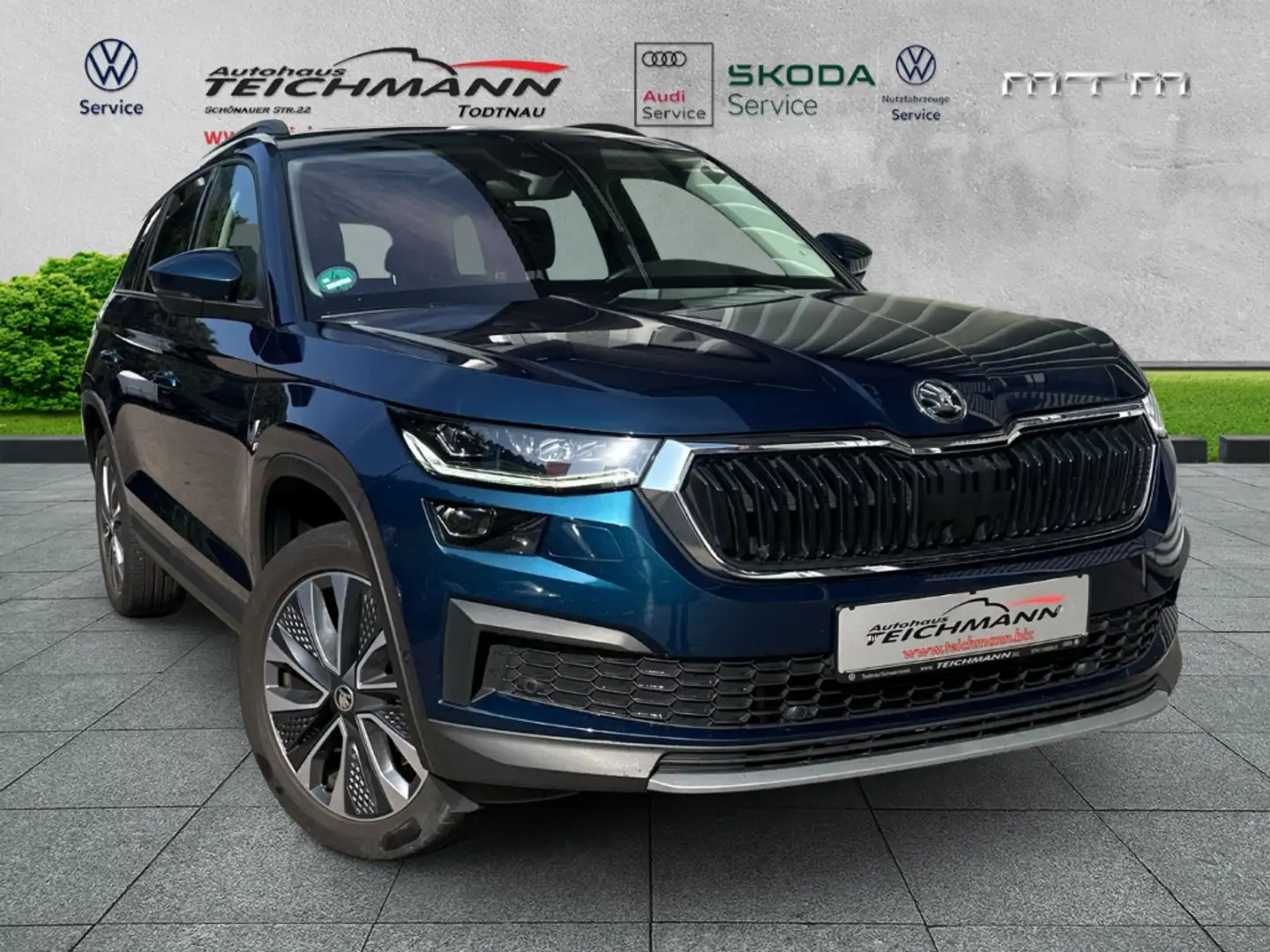Skoda Kodiaq Tour 4x4 2.0 TDI DSG AHK Pano EU6d Blau - 2