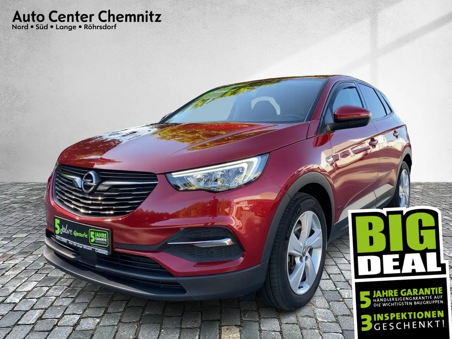 Opel Grandland X AT8 Hybrid Edition AHK/LED/Navi/PDC Rot - 1