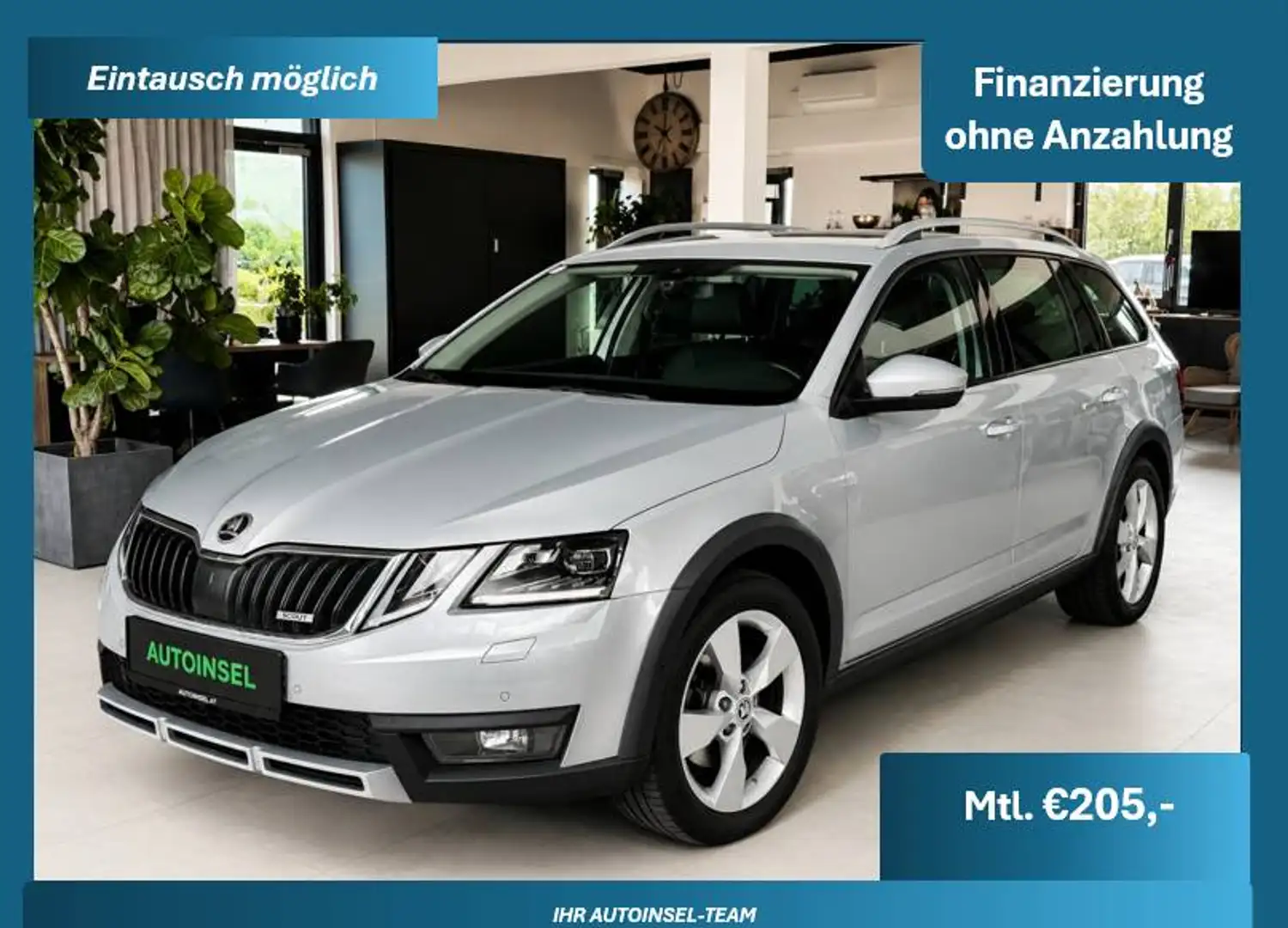 Skoda Octavia Octavia 2.0 TDI Scout 4x4-Kamera-AHK-Navi Grau - 1