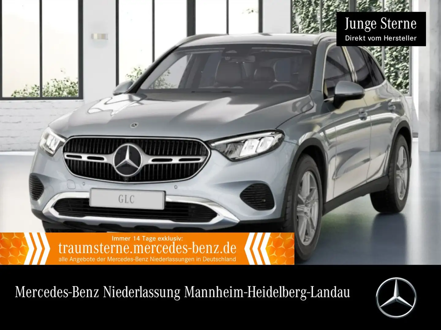 Mercedes-Benz GLC 200 4M AVANTG+AHK+LED+KAMERA+TOTW+KEYLESS+9G Silber - 1