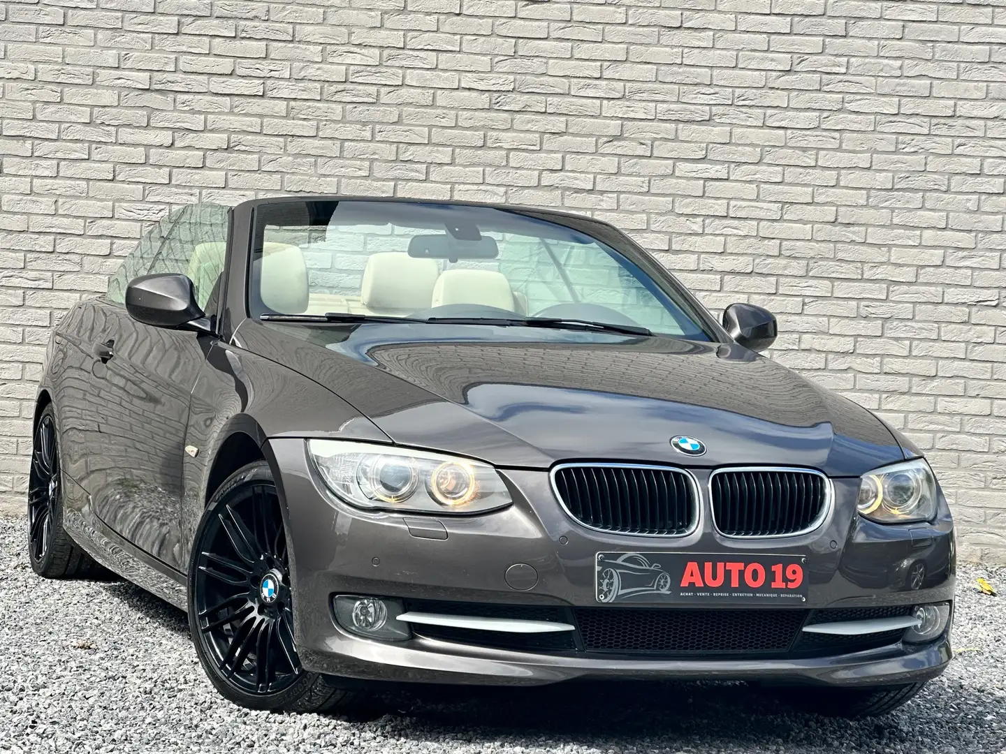 BMW 320 D CABRIOLET  *** BOITE AUTOMATIQUE *** FACE LIFT Beige - 1