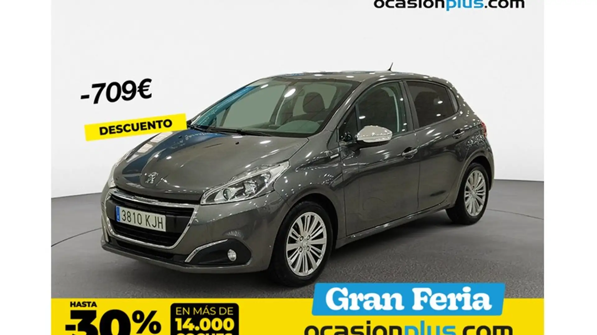 Peugeot 208 1.2 PureTech Style 82 Gris - 1