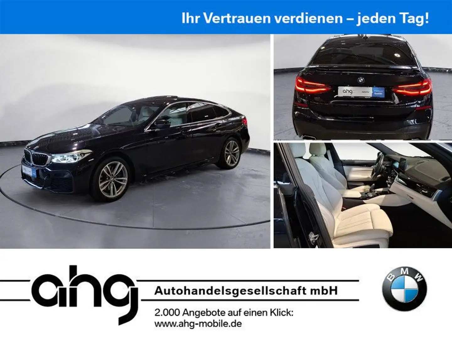BMW 630 630d A Gran Turismo M Sport AHK H&K Panorama Schwarz - 1