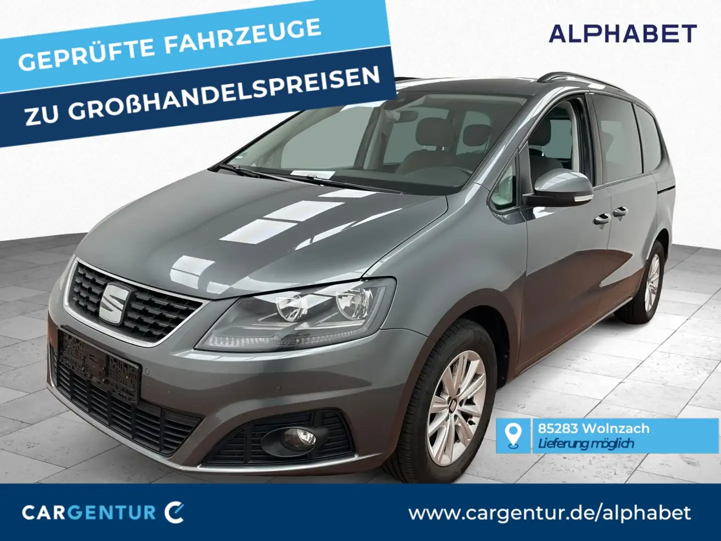 SEAT Alhambra 2.0 TDI Style ACC BLIS Key Lane Navi Grau - 1