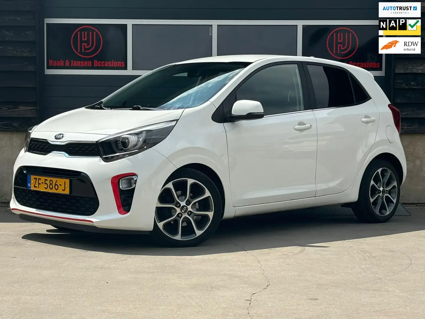 Kia Picanto 1.0 CVVT Design Edition - Camera - Cruise - Navi - White - 1